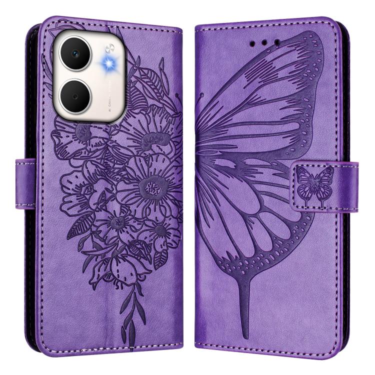 For OPPO A5x 4G Global / 5G Global Embossed Butterfly Leather Phone Case