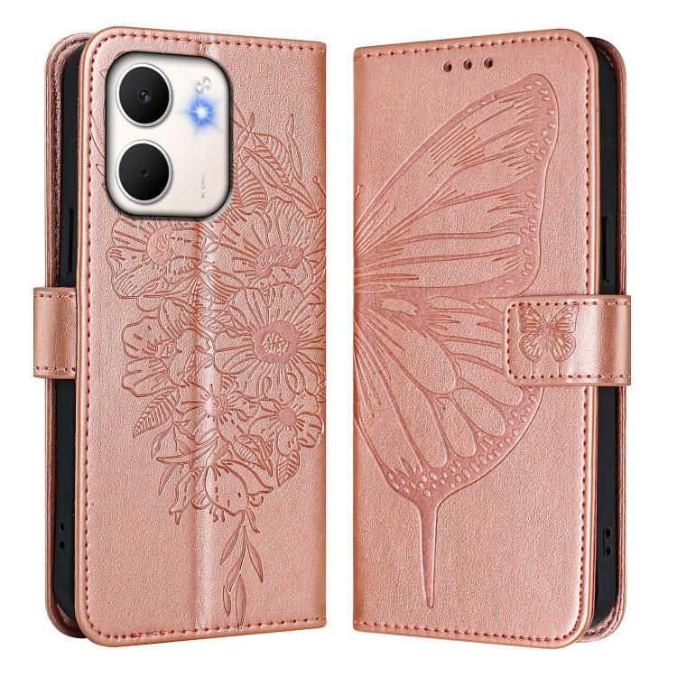 For OPPO A5x 4G Global / 5G Global Embossed Butterfly Leather Phone Case