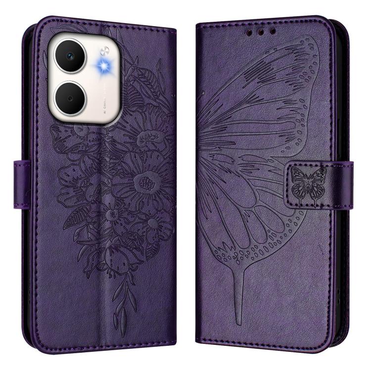 For OPPO A5x 4G Global / 5G Global Embossed Butterfly Leather Phone Case