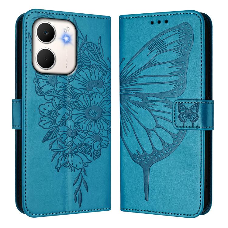 For OPPO A5x 4G Global / 5G Global Embossed Butterfly Leather Phone Case
