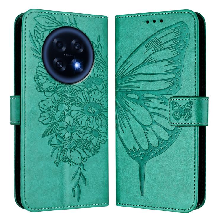 For OPPO A6 GT 5G Embossed Butterfly Leather Phone Case