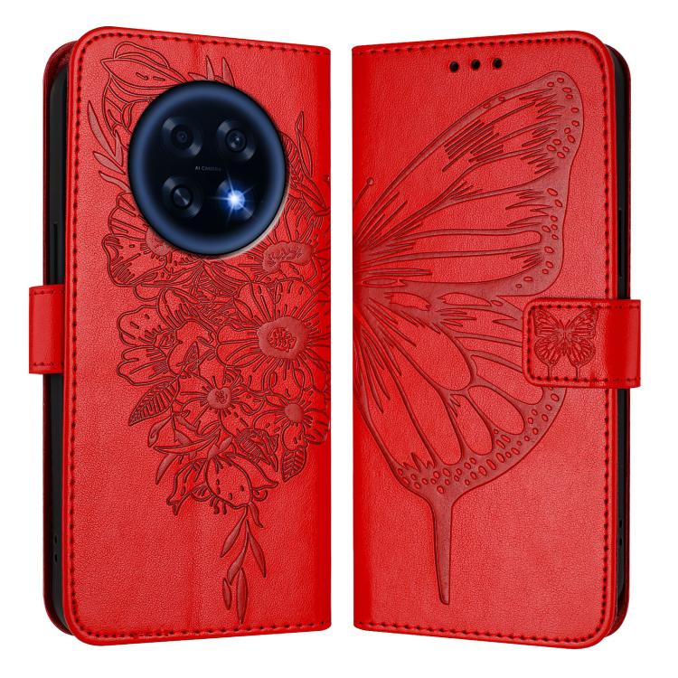 For OPPO A6 GT 5G Embossed Butterfly Leather Phone Case