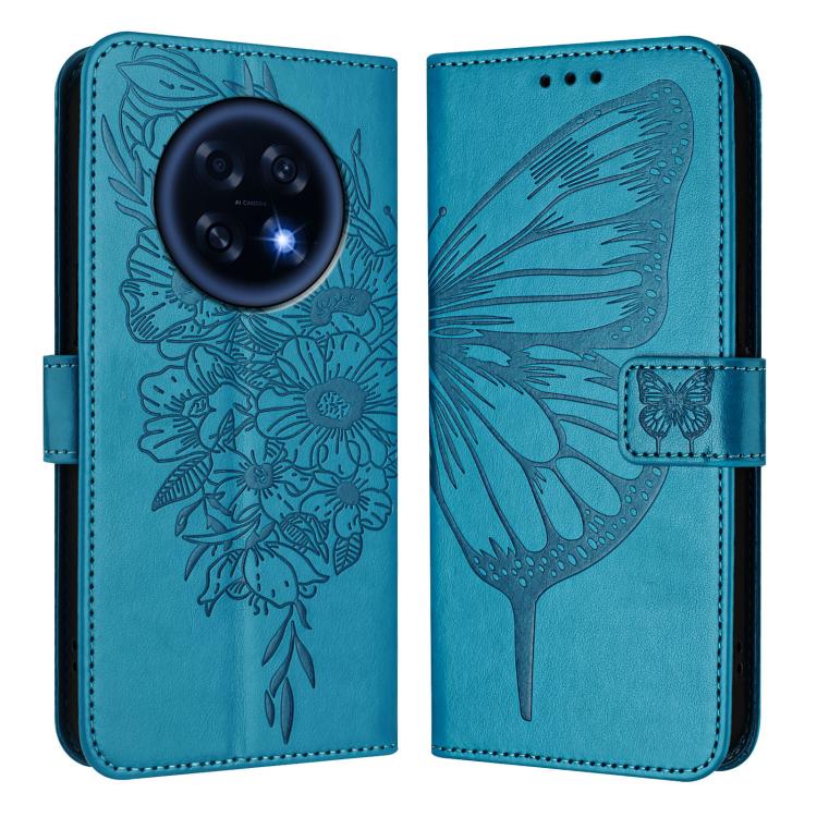 For OPPO A6 GT 5G Embossed Butterfly Leather Phone Case