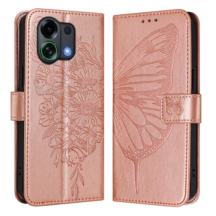 For OPPO K13 Turbo 5G / K13 Turbo Pro 5G Embossed Butterfly Leather Phone Case
