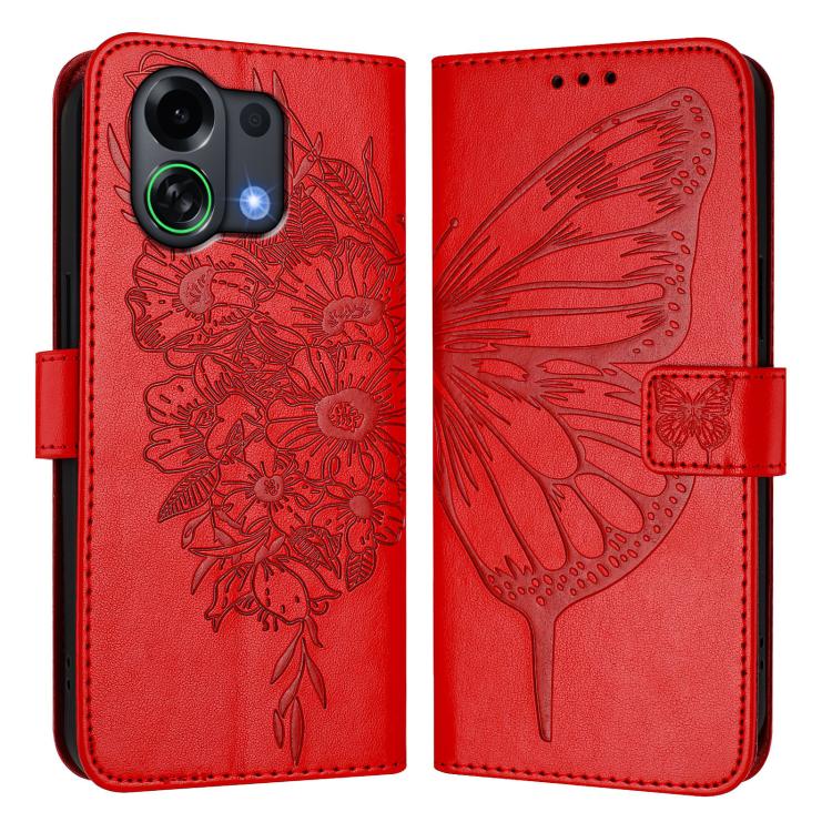 For OPPO K13 Turbo 5G / K13 Turbo Pro 5G Embossed Butterfly Leather Phone Case