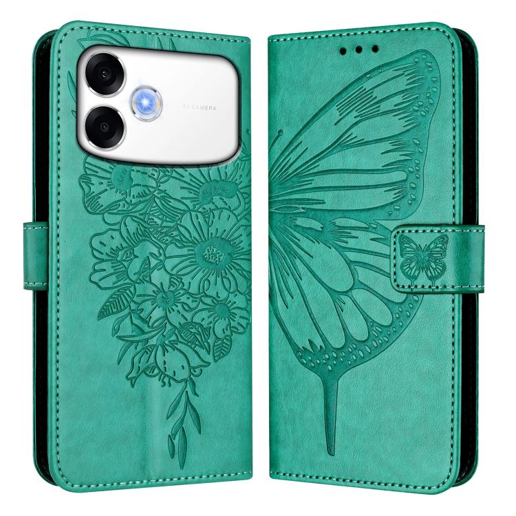For OPPO A6s Pro 4G Embossed Butterfly Leather Phone Case