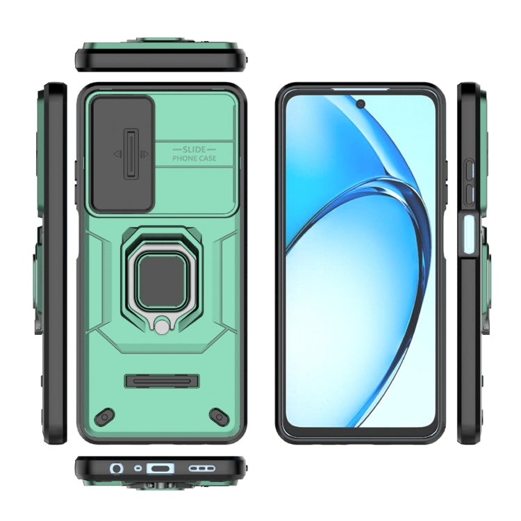 For OPPO A60 4G Global Sliding Camshield TPU + PC Shockproof Phone Case with Holder