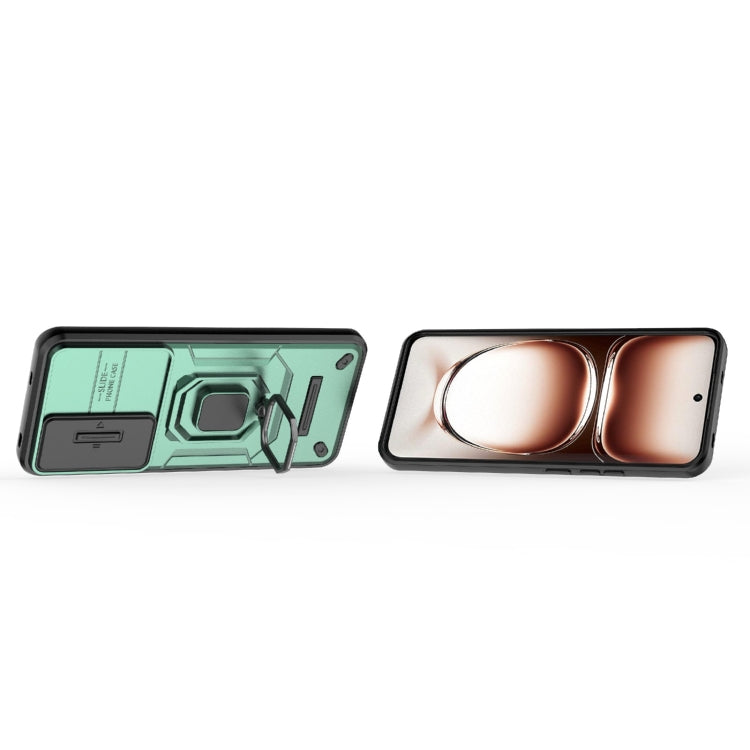 For OPPO Reno12 Global Sliding Camshield TPU + PC Shockproof Phone Case with Holder