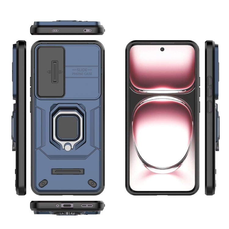 For OPPO Reno12 Pro Global Sliding Camshield TPU + PC Shockproof Phone Case with Holder