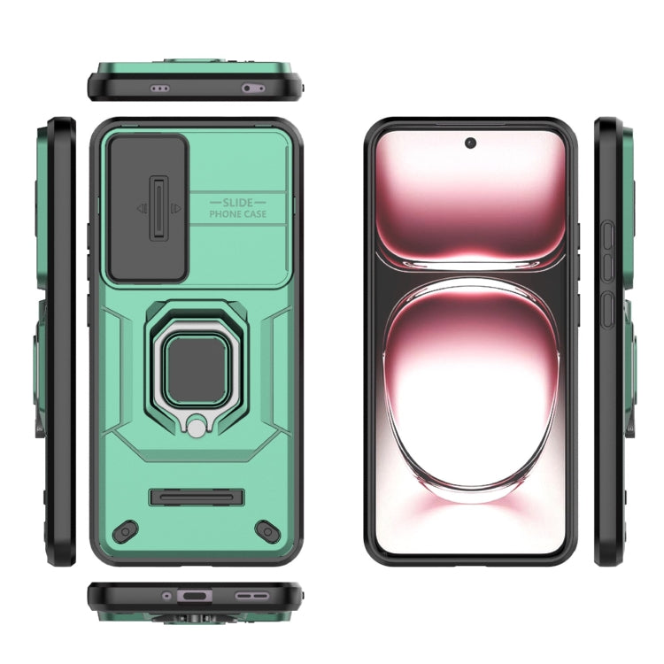For OPPO Reno12 Pro Global Sliding Camshield TPU + PC Shockproof Phone Case with Holder