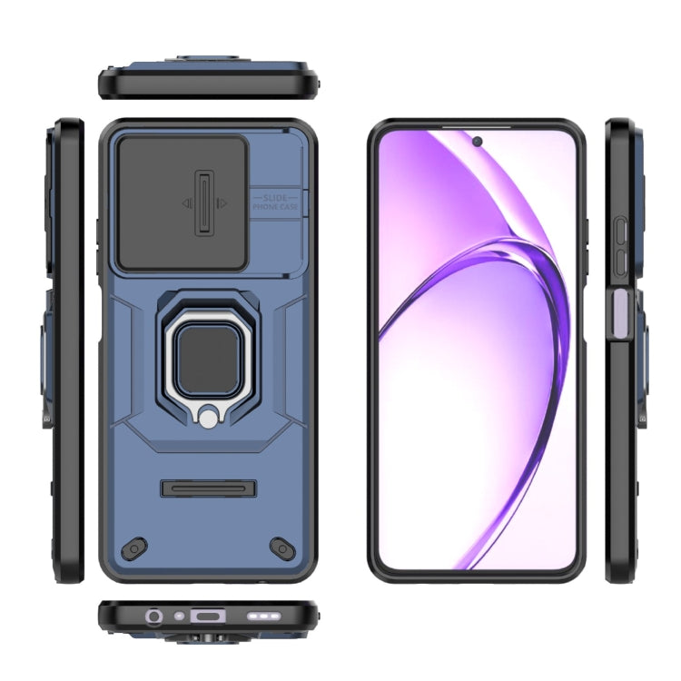 For OPPO A3X 5G Sliding Camshield TPU + PC Shockproof Phone Case with Holder