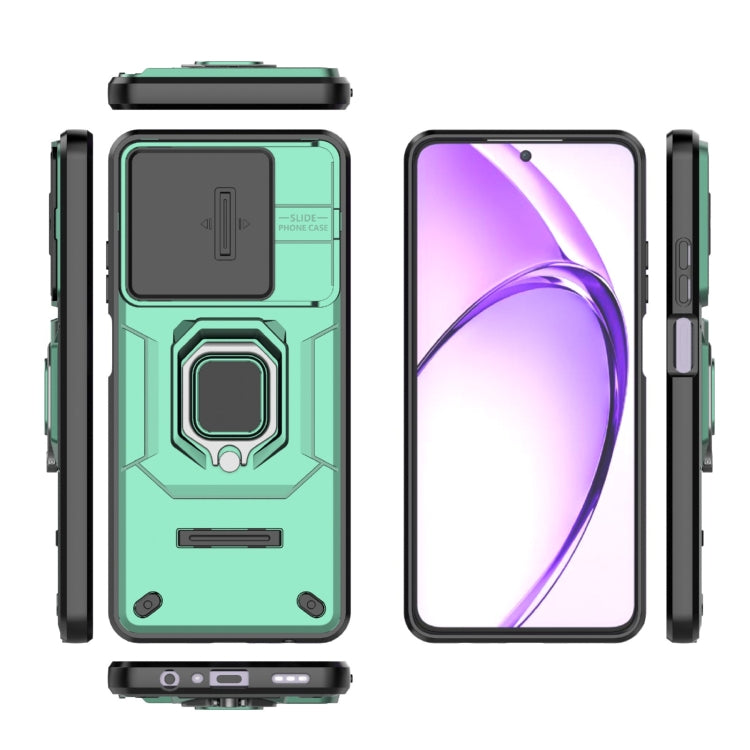 For OPPO A3X 5G Sliding Camshield TPU + PC Shockproof Phone Case with Holder