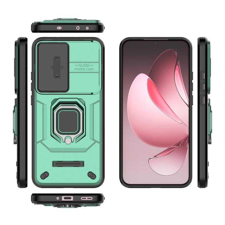 For OPPO Reno13 Pro 5G Global Sliding Camshield TPU + PC Shockproof Phone Case with Holder
