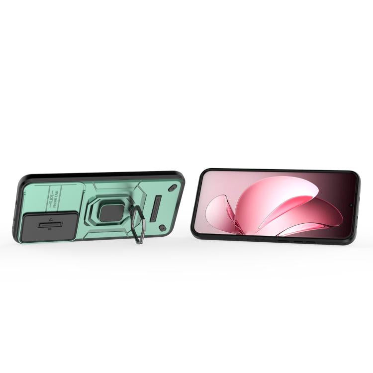 For OPPO Reno13 Pro 5G Global Sliding Camshield TPU + PC Shockproof Phone Case with Holder