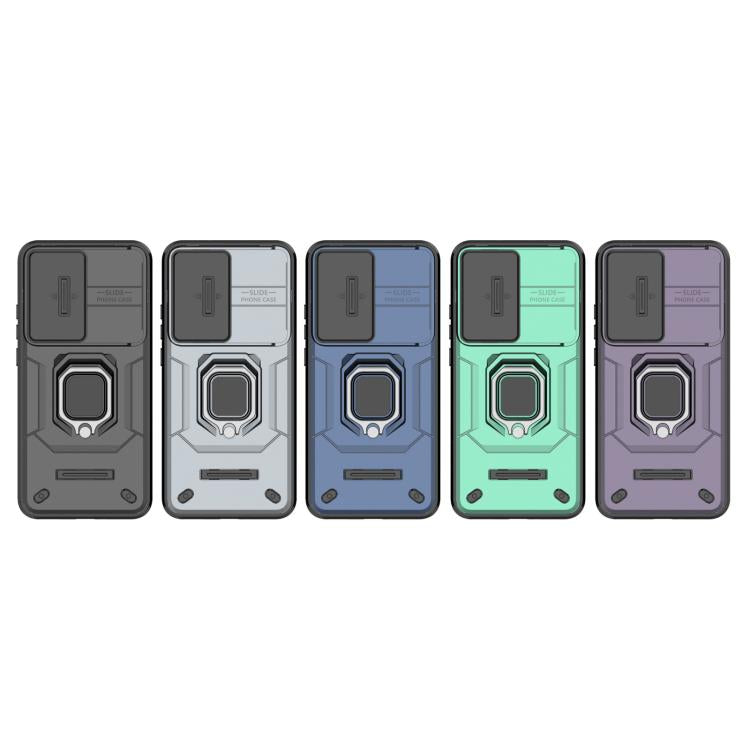 For OPPO Reno13 Pro 5G Global Sliding Camshield TPU + PC Shockproof Phone Case with Holder