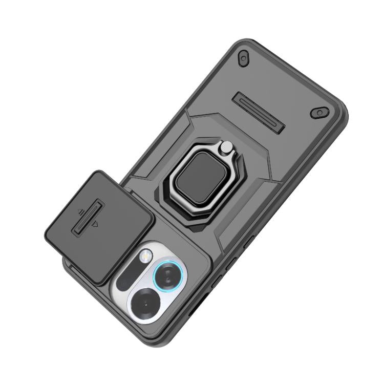 For OPPO K13 Turbo 5G Sliding Camshield TPU + PC Shockproof Phone Case with Holder
