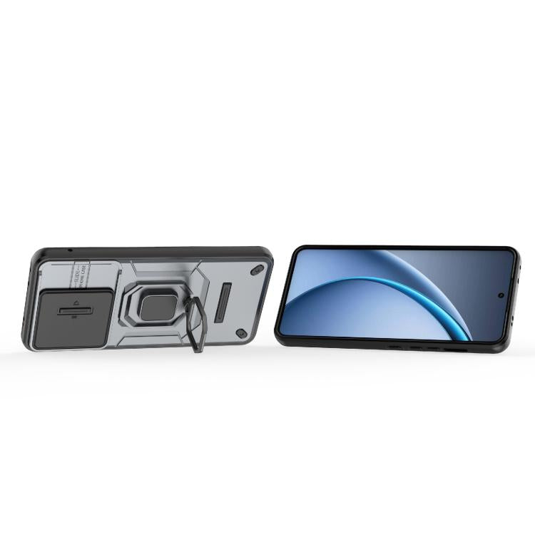 For OPPO K13 Turbo 5G Sliding Camshield TPU + PC Shockproof Phone Case with Holder