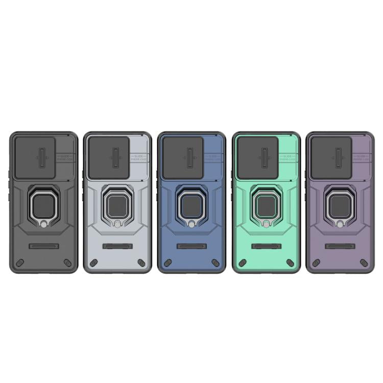 For OPPO K13 Turbo 5G Sliding Camshield TPU + PC Shockproof Phone Case with Holder