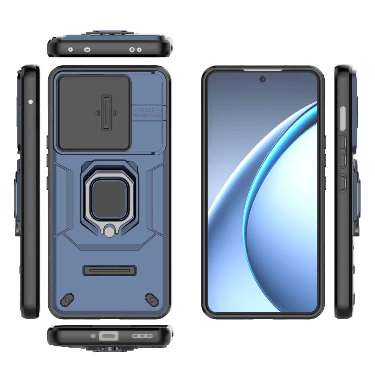 For OPPO K13 Turbo 5G Sliding Camshield TPU + PC Shockproof Phone Case with Holder