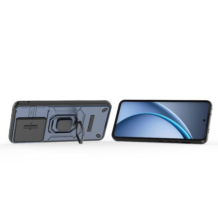 For OPPO K13 Turbo 5G Sliding Camshield TPU + PC Shockproof Phone Case with Holder