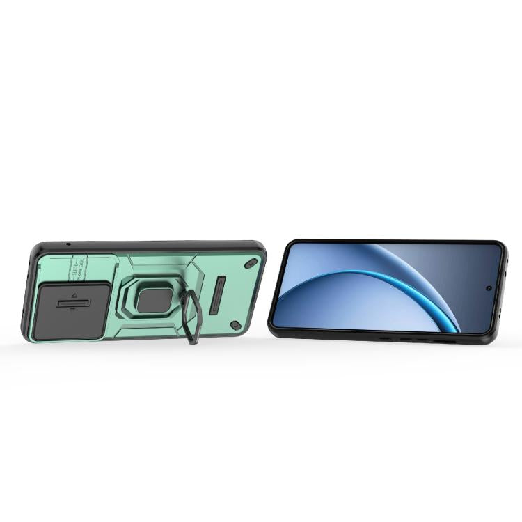 For OPPO K13 Turbo 5G Sliding Camshield TPU + PC Shockproof Phone Case with Holder