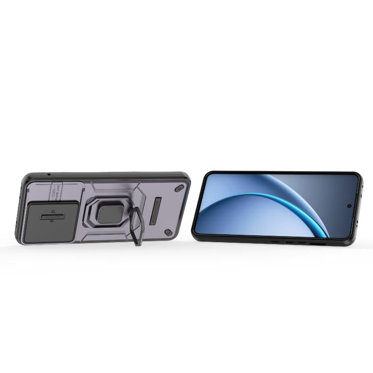 For OPPO K13 Turbo 5G Sliding Camshield TPU + PC Shockproof Phone Case with Holder