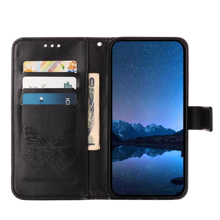 For Google Pixel 5 XL / Pixel 4a 5G Embossed Butterfly Leather Phone Case