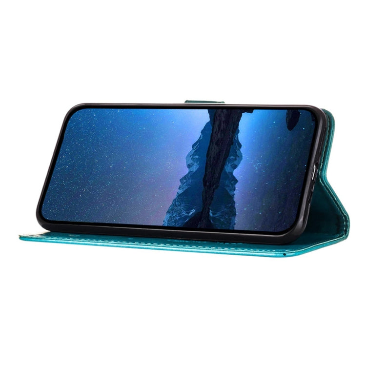 For Google Pixel 5 XL / Pixel 4a 5G Embossed Butterfly Leather Phone Case