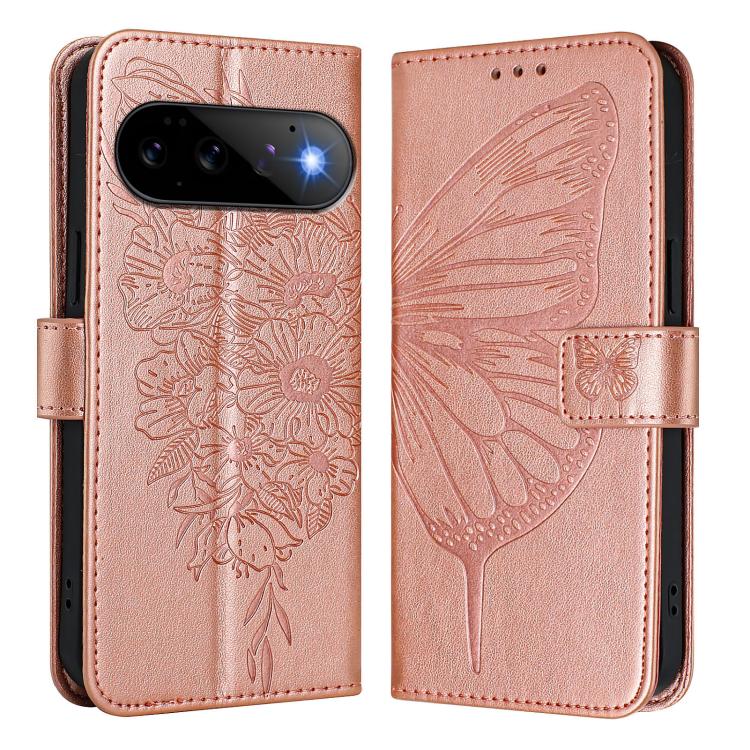 For Google Pixel 11 Pro / 11 Embossed Butterfly Leather Phone Case
