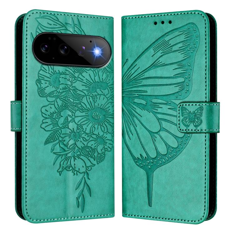 For Google Pixel 11 Pro / 11 Embossed Butterfly Leather Phone Case
