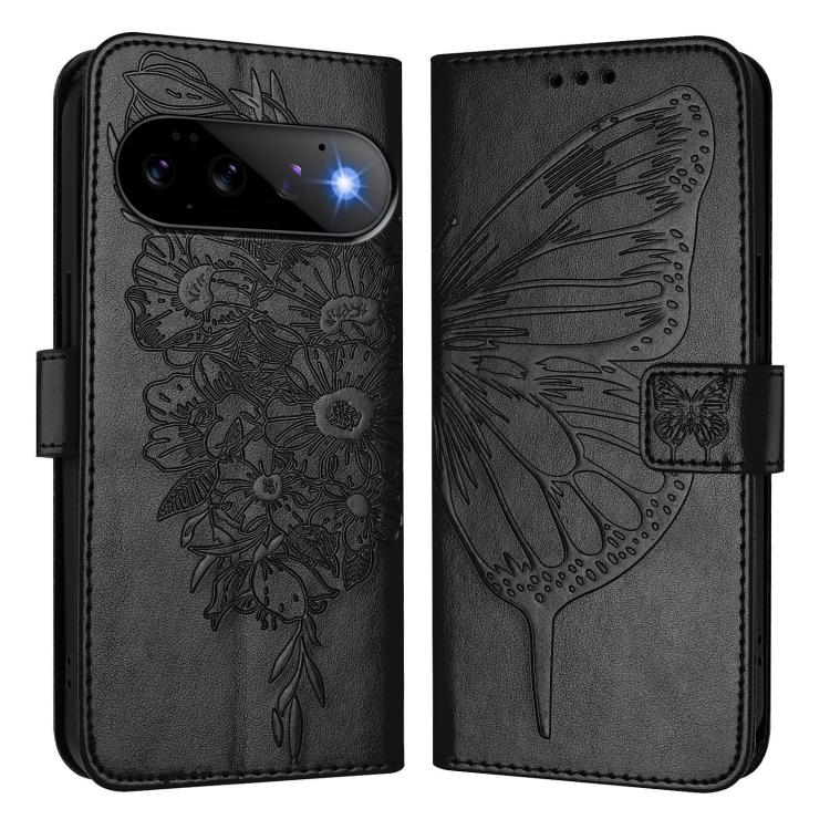 For Google Pixel 11 Pro / 11 Embossed Butterfly Leather Phone Case