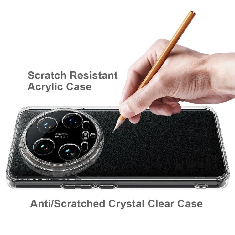 For Xiaomi 14 Ultra Scratchproof Acrylic TPU Phone Case - Transparent