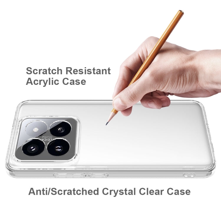 For Xiaomi 14 Pro Scratchproof Acrylic TPU Phone Case - Transparent