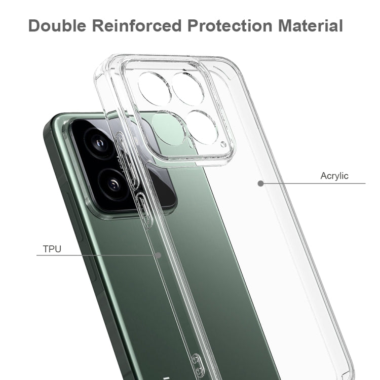 For Xiaomi 14 Scratchproof Acrylic TPU Phone Case - Transparent
