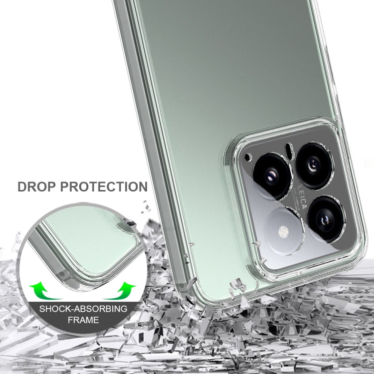 For Xiaomi 14 Scratchproof Acrylic TPU Phone Case - Transparent