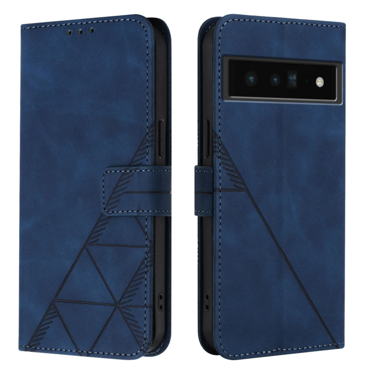 For Google Pixel 6 Pro Crossbody 3D Embossed Flip Leather Phone Case