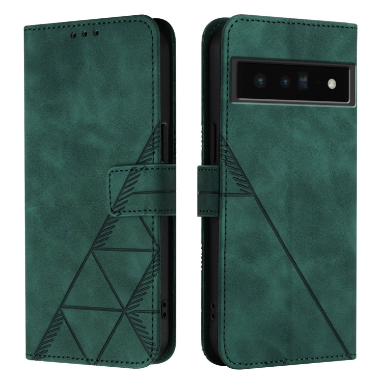 For Google Pixel 6 Pro Crossbody 3D Embossed Flip Leather Phone Case