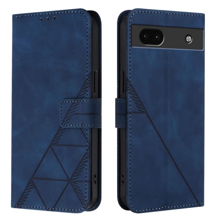For Google Pixel 6a Crossbody 3D Embossed Flip Leather Phone Case