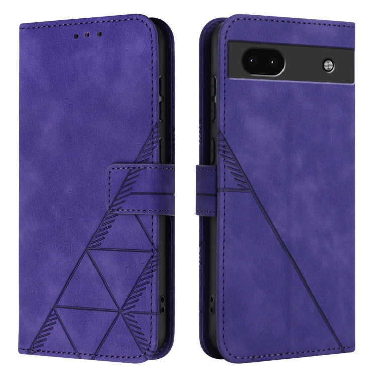 For Google Pixel 6a Crossbody 3D Embossed Flip Leather Phone Case
