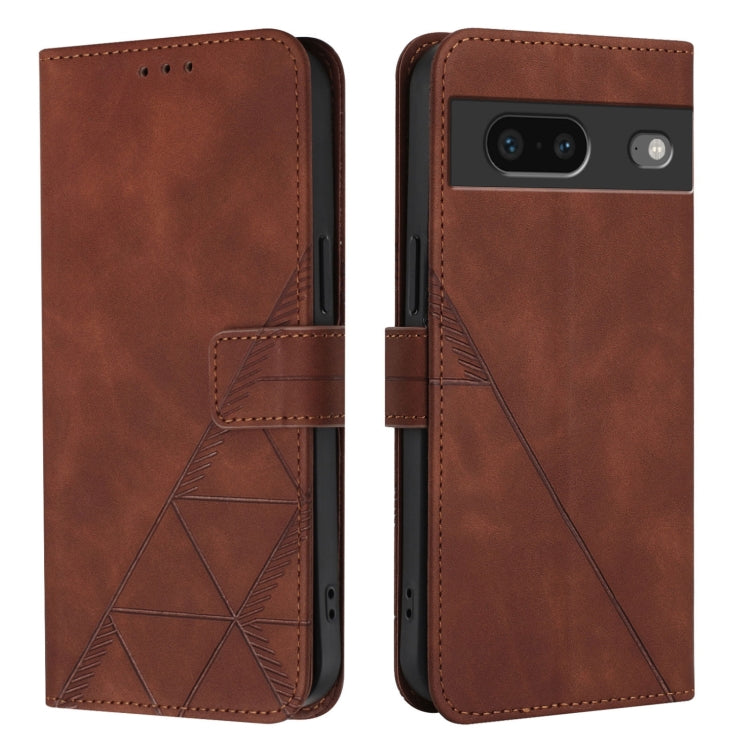 For Google Pixel 7 Crossbody 3D Embossed Flip Leather Phone Case