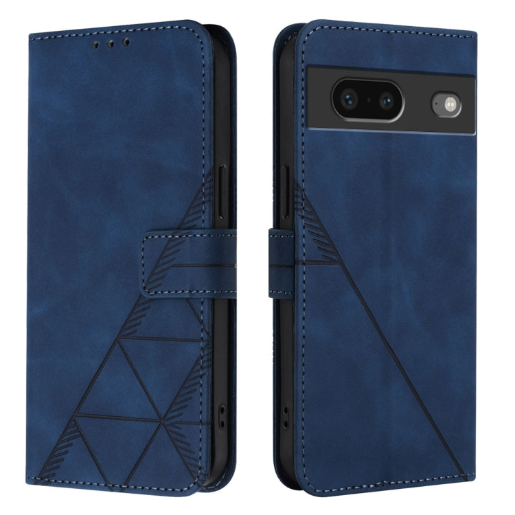 For Google Pixel 7 Crossbody 3D Embossed Flip Leather Phone Case
