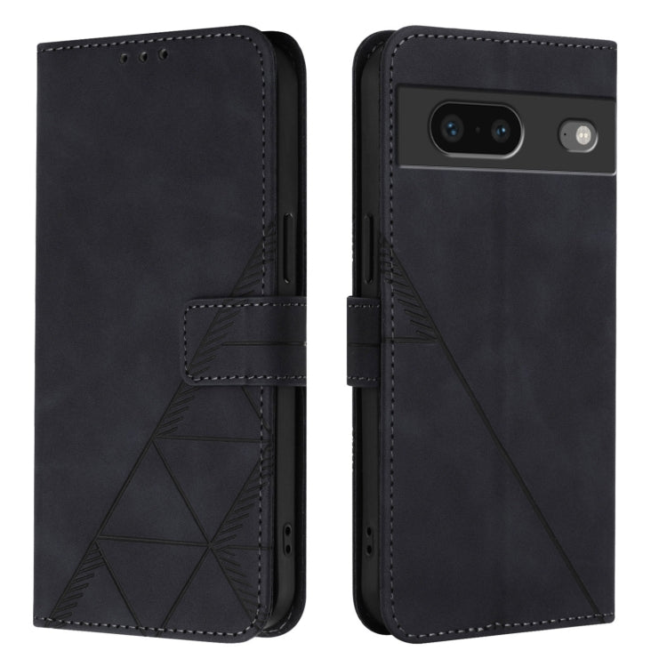 For Google Pixel 7 Crossbody 3D Embossed Flip Leather Phone Case