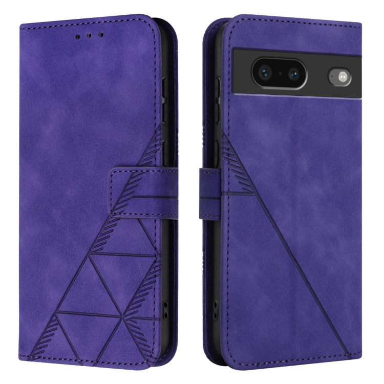 For Google Pixel 7 Crossbody 3D Embossed Flip Leather Phone Case