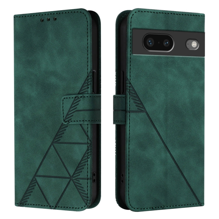 For Google Pixel 7 Crossbody 3D Embossed Flip Leather Phone Case