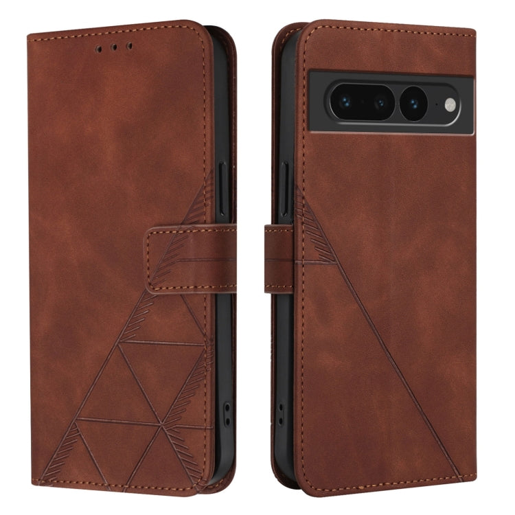 For Google Pixel 7 Pro Crossbody 3D Embossed Flip Leather Phone Case