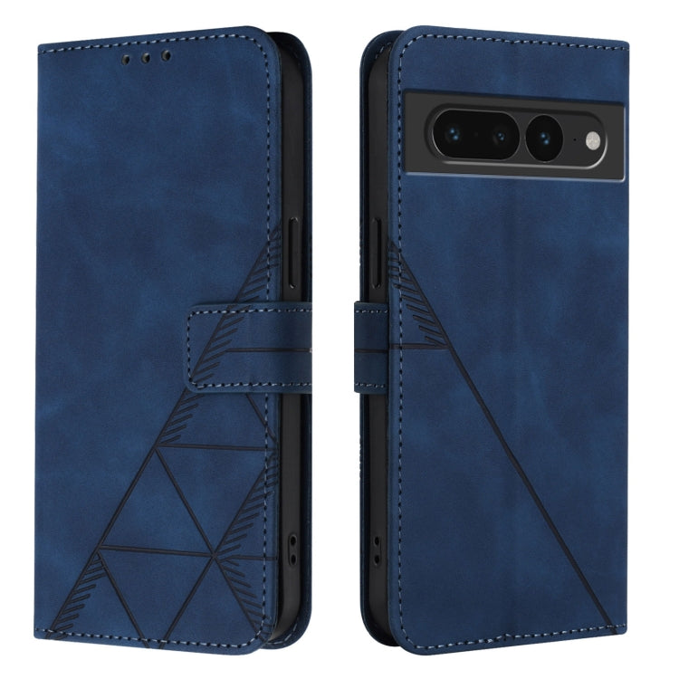 For Google Pixel 7 Pro Crossbody 3D Embossed Flip Leather Phone Case