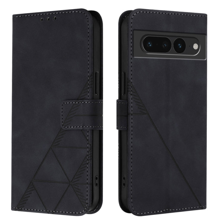 For Google Pixel 7 Pro Crossbody 3D Embossed Flip Leather Phone Case