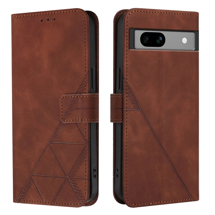 For Google Pixel 7a Crossbody 3D Embossed Flip Leather Phone Case