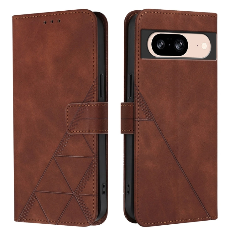 For Google Pixel 8 Crossbody 3D Embossed Flip Leather Phone Case