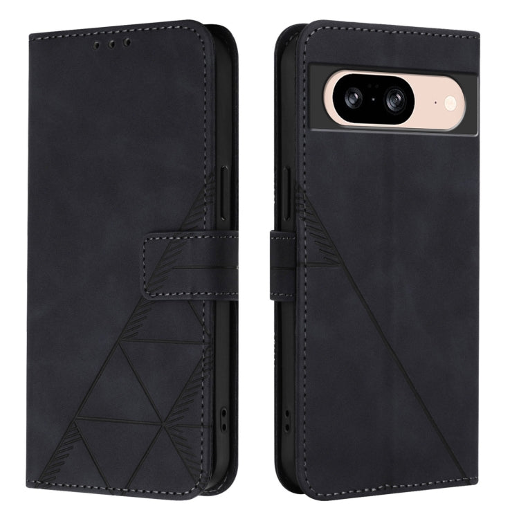 For Google Pixel 8 Crossbody 3D Embossed Flip Leather Phone Case